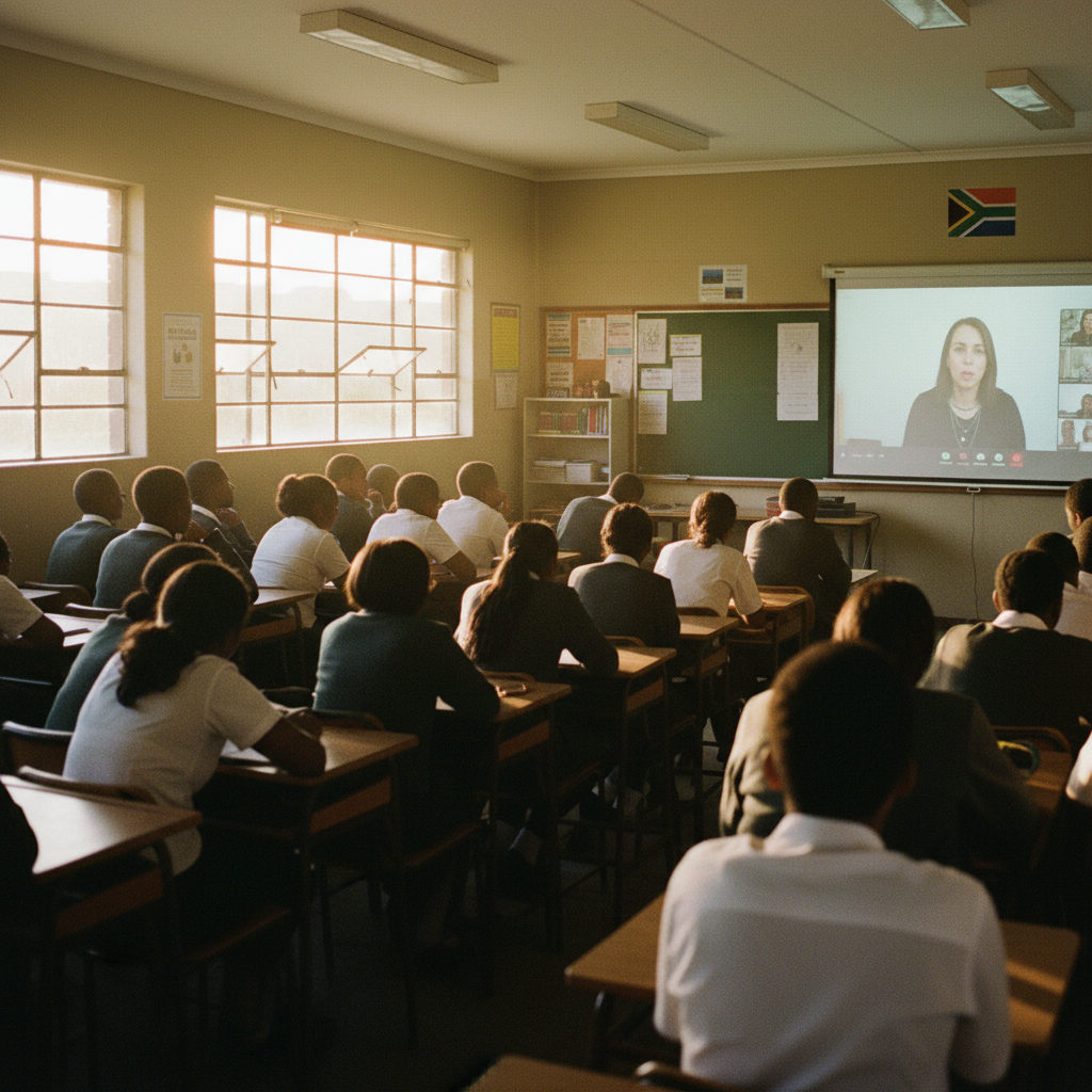 A cohort of students in a live Pathways session